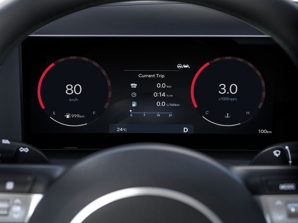 Cuadro digital del Hyundai Tucson híbrido